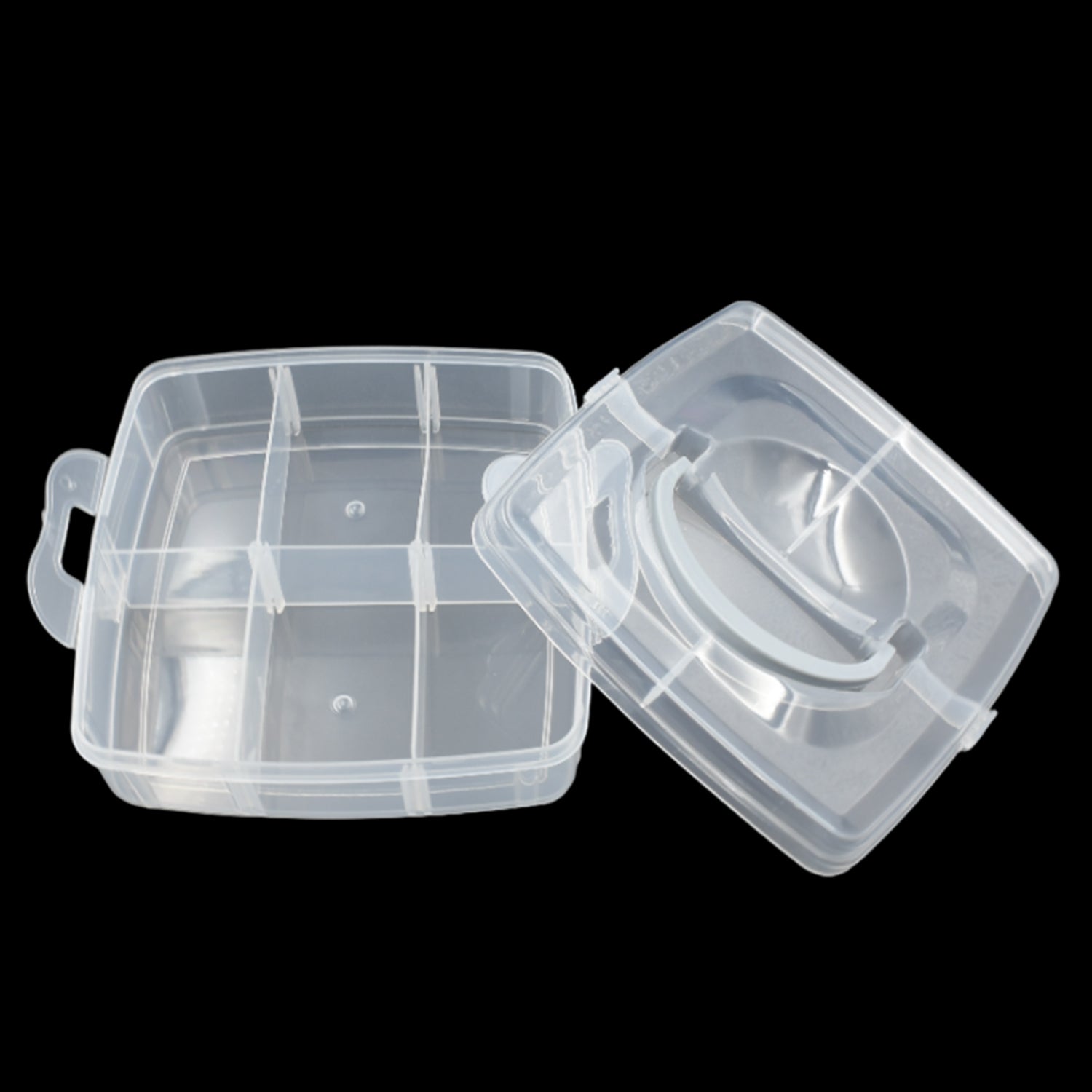 7984 18 Grid 3 layer box Clear Plastic Organizer Jewelry Storage Box with Adjustable Dividers, Transparent Organizer Box for Earring Fishing Hooks (18 Grids Plastic Storage Box) 7984 18 Grid 3 layer box Clear Plastic Organizer Jewelry Storage Box with Adjustable Dividers, Transparent Organizer Box for Earring Fishing Hooks (18 Grids Plastic Storage Box)
